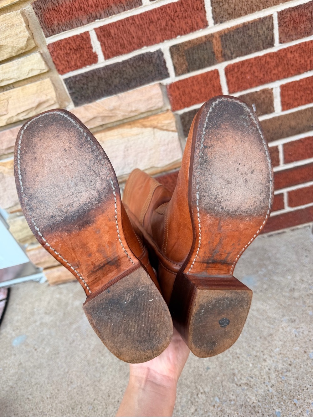Vintage Frye Campus Stitching Horse Boots - Picture 5 of 8